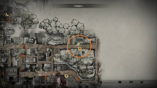 Silent Hill f - Mejoras de habilidad, ubicación del Ema #1 en las calles de Ebisugaoka (II)