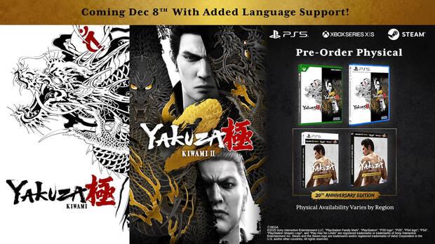 Yakuza Kiwami 1 y 2 para PS5 y Xbox Series
