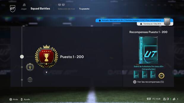 EA Sports FC 26 UT - Todas las recompensas de Squad Battles por rango