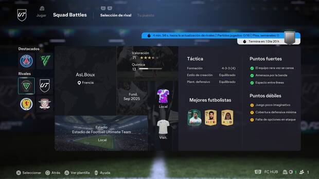 EA Sports FC 26 UT: ¿Cómo funciona el modo Squad Battles?