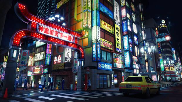 Kamurocho luce realmente bien en este spin-off, con buenos efectos de iluminaci�n y detalles.