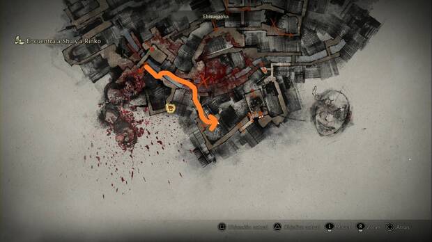 Silent Hill f - Ebisugaoka (III), ruta para llegar hasta el ema #4 en los callejones al suroeste de Ebisugaoka