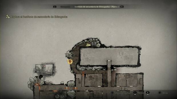 Silent Hill f - Instituto de secundaria de Ebisugaoka, ubicación del cadáver seco en la zona exterior al norte del edificio