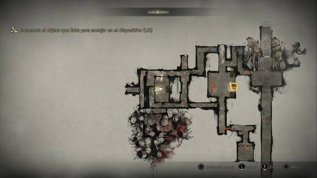 Silent Hill f - Sala de culto, ubicacin de la sala central del laberinto del lado oeste