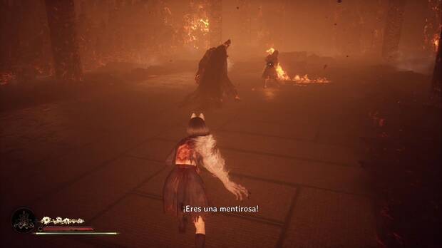 Silent Hill f - Sala principal, la Entidad parecida a Rinko invoca a monstruos menores