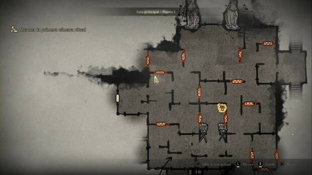 Silent Hill f - Sala principal, ubicación del peine antiguo en la planta baja