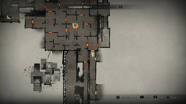 Silent Hill f - Sala principal, camino para llegar hasta el segundo altar