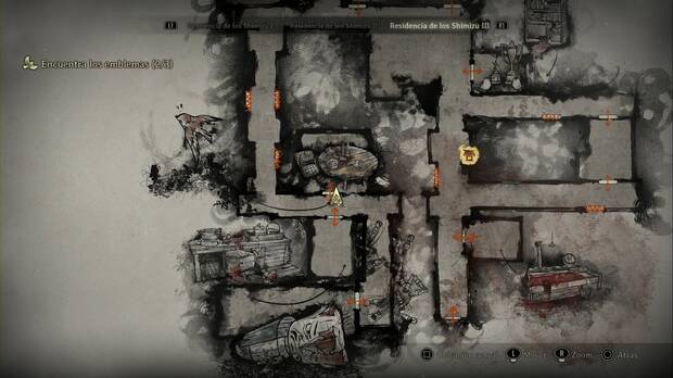 Silent Hill f - Residencia de los Shimizu, puerta cerrada frente a la habitacin de la cocina en la tercera zona