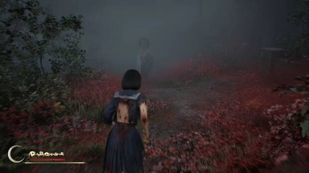 Silent Hill f - Ebisugaoka (VI), monstruo de la niebla al suroeste de casa de Hinako