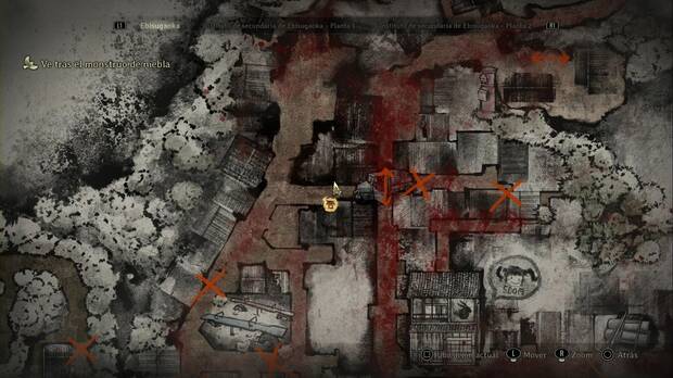 Silent Hill f - Ebisugaoka (VI), ubicación del ema #11 frente al segundo hokora, en el callejón al oeste de la furgoneta azul