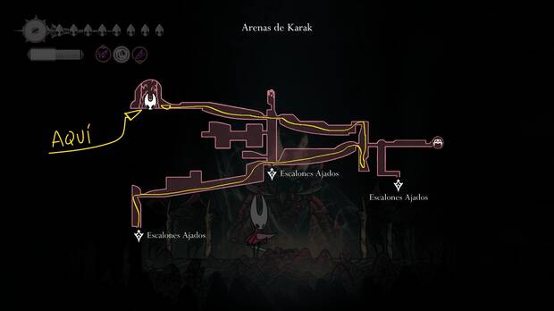 Hollow Knight Silksong - Dónde completar la misión Corazón de poder