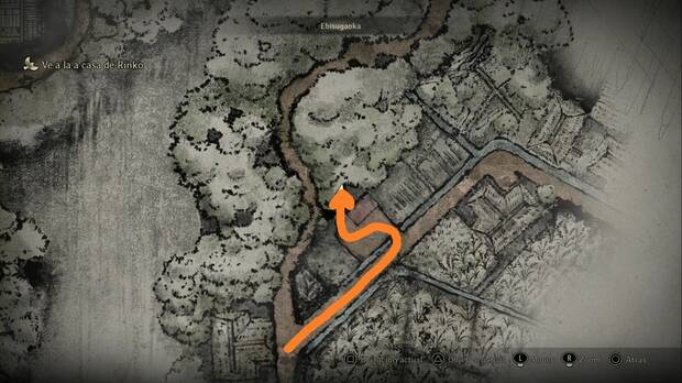 Silent Hill f - Ebisugaoka (II) NG+, ubicacin de la segunda estatua de Jizo al norte de los campos