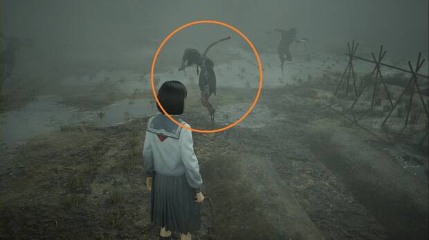 Silent Hill f - Campos, espantapájaros correcto de la segunda zona en modo Difícil