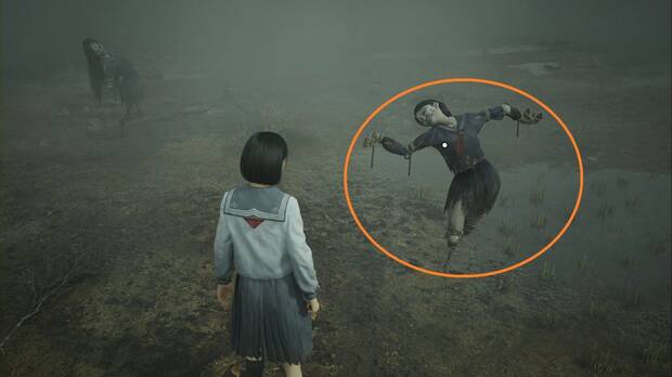 Silent Hill f - Campos, espantapájaros correcto de la cuarta zona en modo Difícil