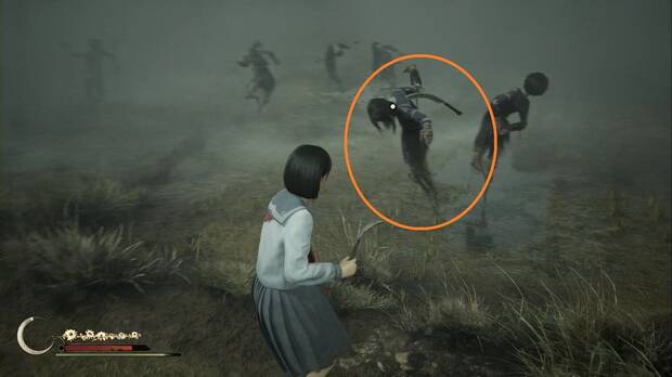 Silent Hill f - Campos, espantapájaros correcto de la quinta zona en modo Difícil