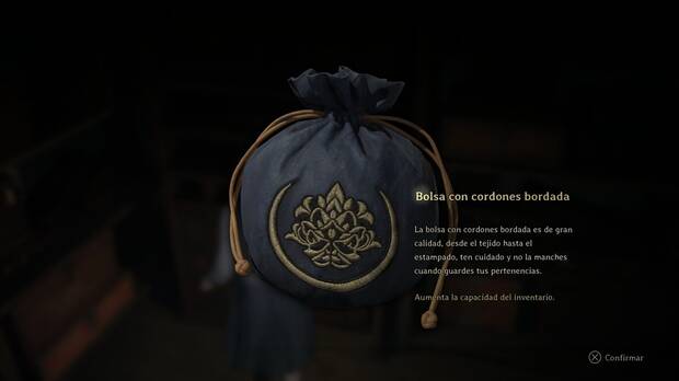 Silent Hill f - Mejoras de inventario, Bolsa con cordones bordada