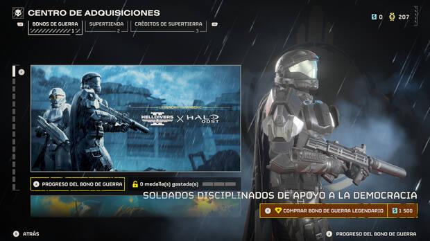 Los Bonos de guerra permiten desbloquear multitud de contenido cosmético, incluidas colaboraciones como esta con la saga 'Halo'.