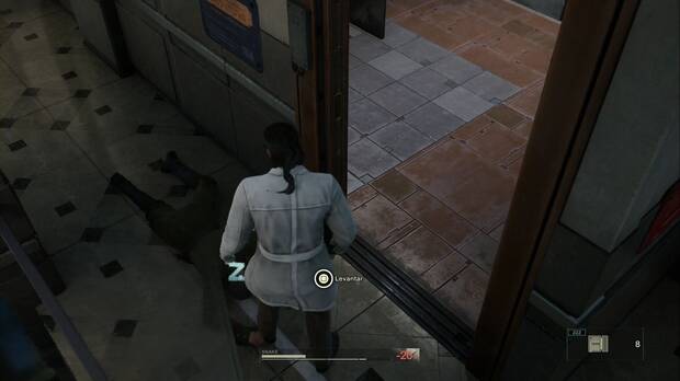 Metal Gear Solid Delta - Rango FOXHOUND, Snake deja inconsciente a un guardia en el laboratorio de armas de Groznyj Grad