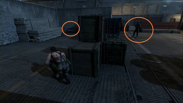 Metal Gear Solid Delta - Rango FOXHOUND, ruta de salida del patio de la cárcel