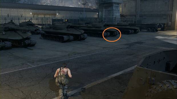 Metal Gear Solid Delta - Rango FOXHOUND, tercer tanque del patio noroeste