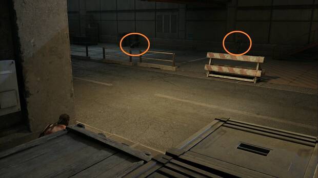 Metal Gear Solid Delta - Rango FOXHOUND, tercer guardia y perro cerca de la salida