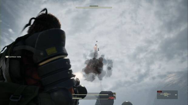 Metal Gear Solid Delta - Rango FOXHOUND, Snake dispara a los misiles del Shagohod en la pista de aterrizaje