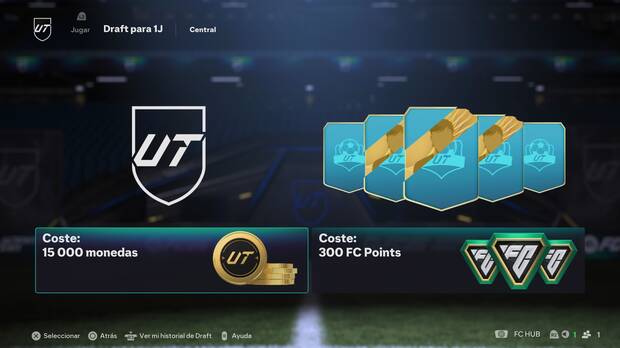 EA Sports FC 26 UT: Coste de entrada para jugar UT Draft