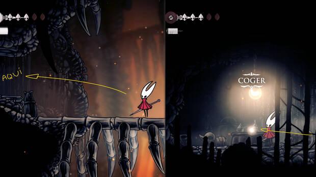 Hollow Knight Silksong - Cómo conseguir la herramienta Colgante fragmentador