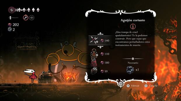 Hollow Knight Silksong - Cómo conseguir la herramienta Aguijón cortante