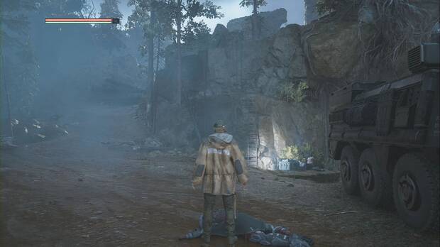 Hell is Us - Bosque de Senedra, camino hacia arriba junto al soldado herido