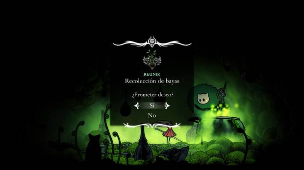 Hollow Knight Silksong - Dónde se desbloquea la misión Recolección de bayas