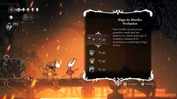 Hollow Knight Silksong - Dónde conseguir el mapa de Muelles Profundos