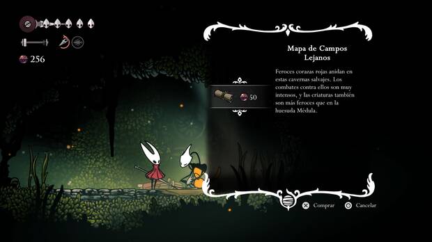 Hollow Knight Silksong - Dónde conseguir el mapa de Campos Lejanos