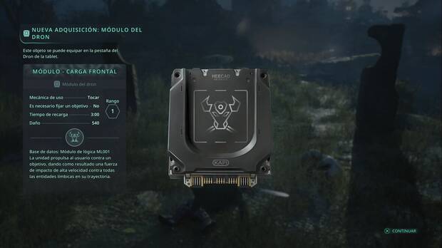 Hell is Us - Mdulos del dron, Carga frontal