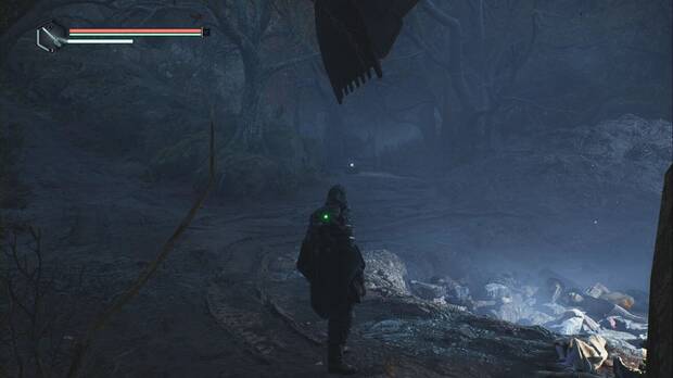 Hell is Us - Esteros de Acasa, ubicación del objeto de investigación Caja de bellotas de bronce cerca de la pala excavadora del principio