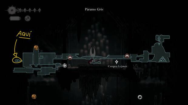 Hollow Knight Silksong - Localización de la capilla de la parca para conseguir el blasón de Parca