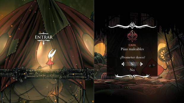 Hollow Knight Silksong - Dónde se desbloquea la misión Púas maleables