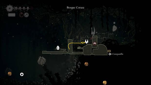 Hollow Knight Silksong - Localización del fragmento de máscara 04