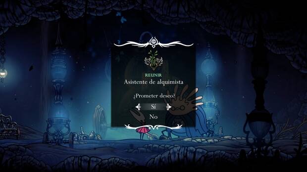 Hollow Knight Silksong - Dónde se desbloquea la misión Asistente de alquimista