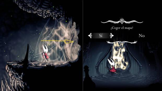 Hollow Knight Silksong - Dónde conseguir el mapa de Nido de Tejedora Atla