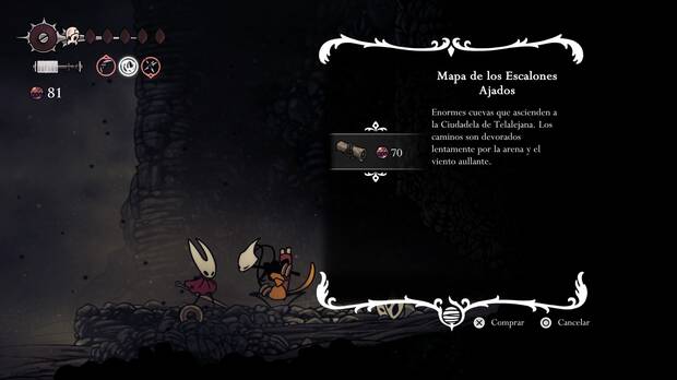 Hollow Knight Silksong - Dónde conseguir el mapa de los Escalones Ajados