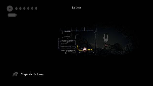 Hollow Knight Silksong - Ubicación del mapa de la Losa
