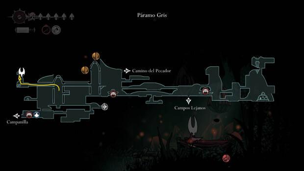 Hollow Knight Silksong - Ubicación en el mapa de la herramienta Alfimohada