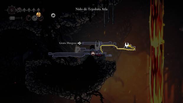 Hollow Knight Silksong - Localización del fragmento de máscara 06