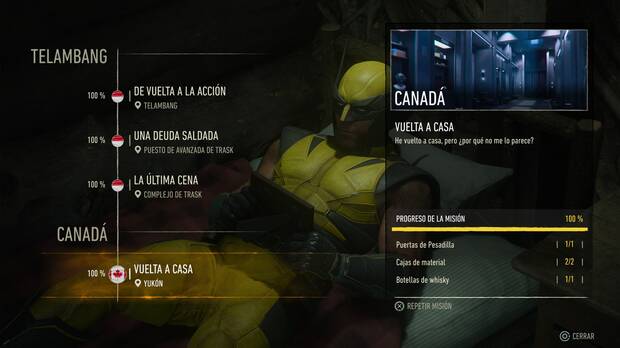 Marvel’s Wolverine - Cómo volver a jugar misiones ya completadas