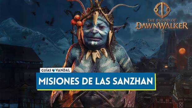 The Blood of Dawnwalker - Portada del  nodo de misiones de las sanzhan