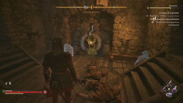 The Blood of Dawnwalker - Estandartes de Brencis; cuerda que sujeta uno de los estandarte de Brencis