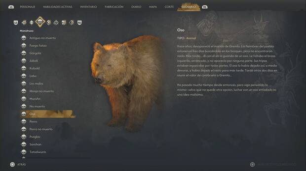 The Blood of Dawnwalker - Guaridas de monstruos, Oso