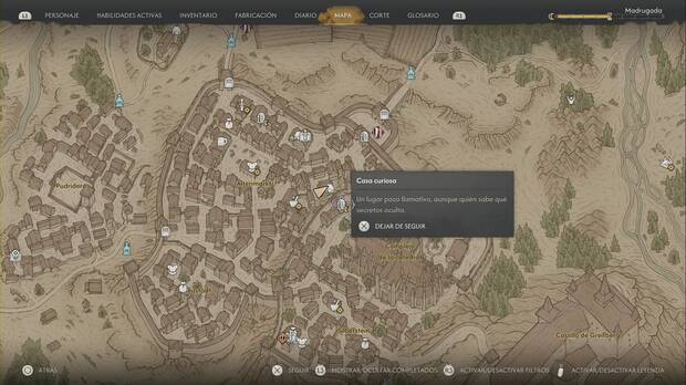 The Blood of Dawnwalker - Casas curiosas; ubicaci�n de la casa curiosa del norte del centro de Svartrau