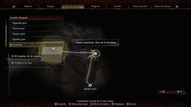 Onimusha: Way of the Sword - El camino de la espada; ubicación del espejo área de la fortaleza y el último tesoro del juego